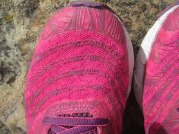 pink running shoes